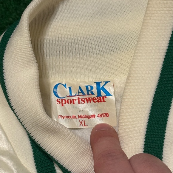 Vintage California Golden State Retro Satin Clark Sportswear 60s 70s Jacket - Picture 5 of 8